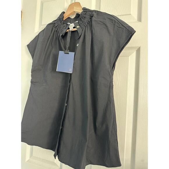 Tuckernuck Pomander Place Black Rae Blouse Top NWT Extra Small XS - Picture 7 of 8